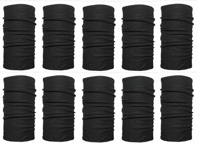 Sanchi Creation Men & Women Solid Bandana(Pack of 10)