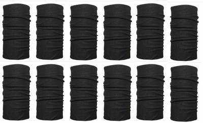 Sanchi Creation Men & Women Solid Bandana(Pack of 12)