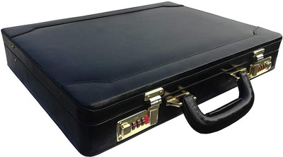 LINDSEY STREET Pure Leather Attache Briefcase Business Handbag for Men Doctor