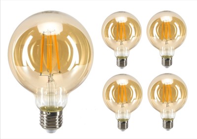 Hybrix 4 W Decorative E26, E27 Decorative Bulb(Gold, Pack of 5)