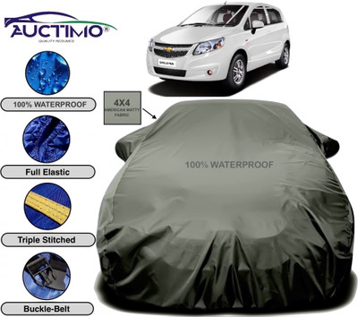 AUCTIMO Car Cover For Chevrolet Sail UVA (With Mirror Pockets)(Green)