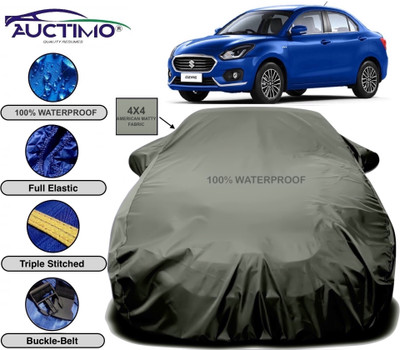 AUCTIMO Car Cover For Maruti Suzuki Swift Dzire (With Mirror Pockets)(Grey)