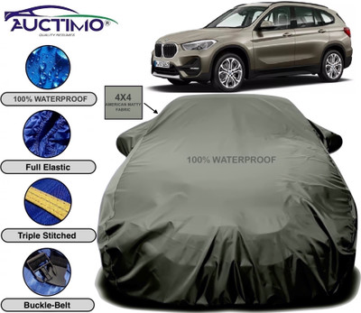 AUCTIMO Car Cover For BMW X1 (With Mirror Pockets)(Grey)