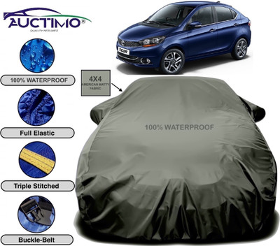 AUCTIMO Car Cover For Tata Tigor (With Mirror Pockets)(Green)