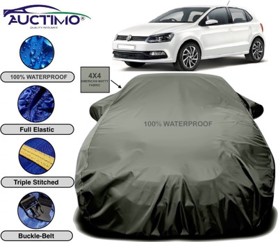 AUCTIMO Car Cover For Volkswagen Polo Equisite (With Mirror Pockets)(Green)