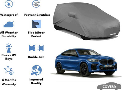 Coverit Car Cover For BMW X5, X5M, X6, X6M (With Mirror Pockets)(Grey)