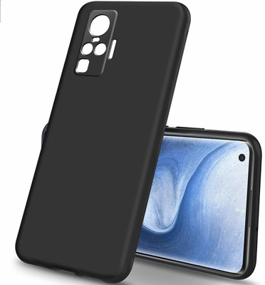 Colorcase Back Cover for Vivo X50 Pro(Black, Silicon, Pack of: 1)