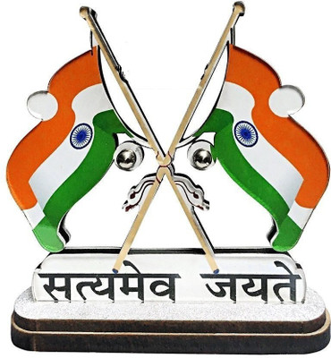 Gwals India Windsock Car Dashboard Flag(Nylon)