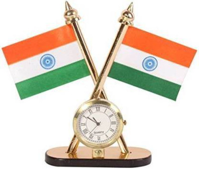 stupefying Indian Rectangle Car Dashboard Flag(Plastic)