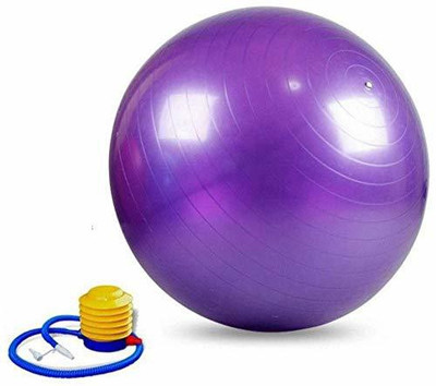 HOMFRO Rubber Anti-Burst Gym Ball, Round Shape, 65 cm Gym Ball(With Pump)