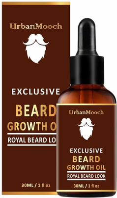 UrbanMooch Exclusive Beard Growth Oil for Strong and healthy beard growth & Patchy- Hair Oil(30 ml)