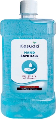 kesuda Alcohol Based 1 liter  GEL with Flipflop Cap Hand Sanitizer Bottle (1 L)