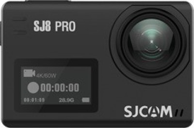 SJCAM SJ8 Pro Native 4K 60fps Wifi Action Camera 2.33" IPS Retina Display Type C Port Waterproof - Black Full Set Sports and Action Camera(Black, 12 MP)