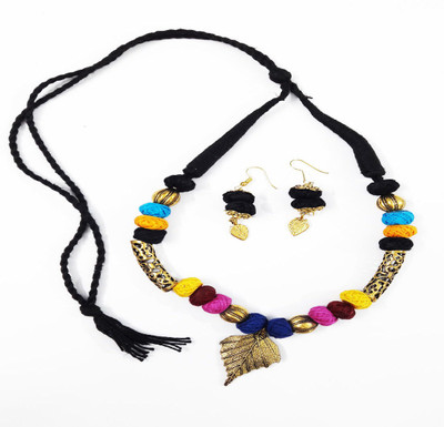rayie collection Fabric Multicolor Jewellery Set(Pack of 1)