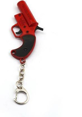gtrp Battlegrounds PUBG red Flare gun metal keychain Key Chain Key Chain