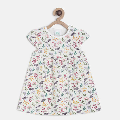 MINI KLUB Midi/Knee Length Casual Dress(Multicolor, Cap Sleeve)