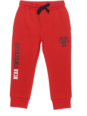 Plum Tree Track Pant For Boys(Red, Pack of 1)