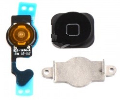 Shockware Home Button Sensor Menu Button Flex Cable Kit (Without Touch ID) _2 Apple iPhone 5C Black Fingerprint Sensor Flex cable