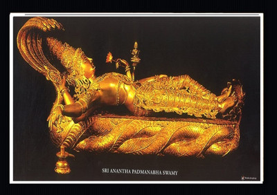 SAI BALAJI ACRALICS Padmanabha Swamy Religious Frame