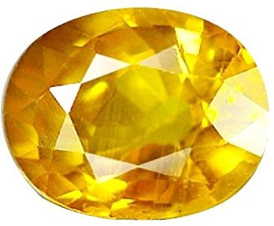 Aanya Jewels Natural Yellow Sapphire Pukhraj 6.25 to 6.5 RATTI Certified Loose Gemstone Stone Anklet