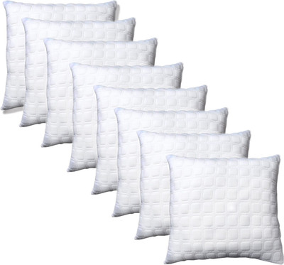 Dreamfactory Polyester Fibre Geometric Cushion Pack of 8(White)