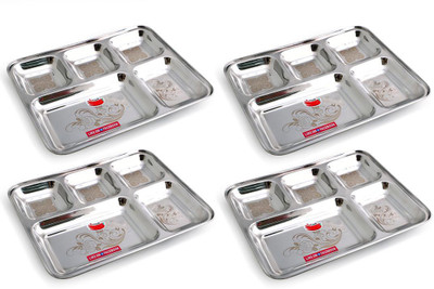 SAMRAT STAINLESS STEEL SAM_009_BHT Sectioned Plate(4 Sectioned Plate)