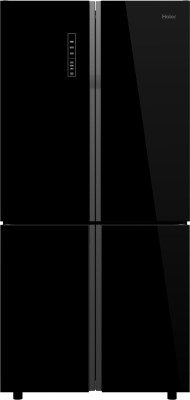 Haier 712 L Frost Free Side by Side Refrigerator(Black Glass, HRB-738BG)