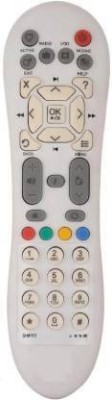 astigo Compatible Videocon DTH SETTOP BOX REMOTE  d2h Videocon Remote Controller(White)