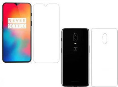 RUNEECH Front and Back Screen Guard for OnePlus 6(Pack of 2)