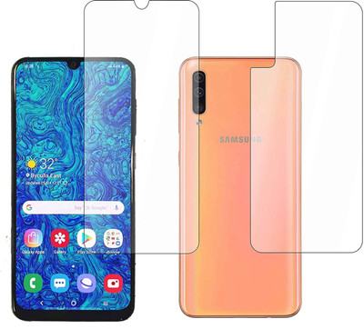 RUNEECH Front and Back Screen Guard for SAMSUNG GALAXY A50(Pack of 2)