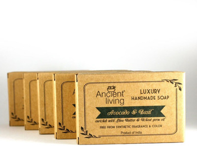 Ancient Living Avocado & Basil Luxury Handmade Soap(5 x 100 g)