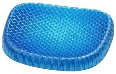 PRATYANG Gel Egg Soft Sitter Cushion Honeycomb with Chair Back Rest Car pad Back Support Back / Lumbar Support(Blue)