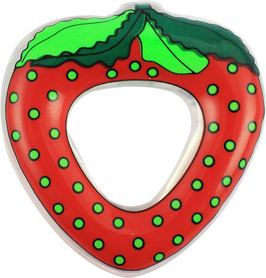 Nippon Silicone Water Teether for Baby in Strawberry Shape |Water Filled|Non-Toxic - Attractive Design Teether(Multicolor)