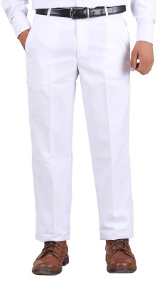 FABUNIFORMS Regular Fit Men White Trousers