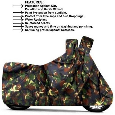RPSENTTERPR Waterproof Two Wheeler Cover for Bajaj(Pulsar 135 LS DTS-i, Multicolor)