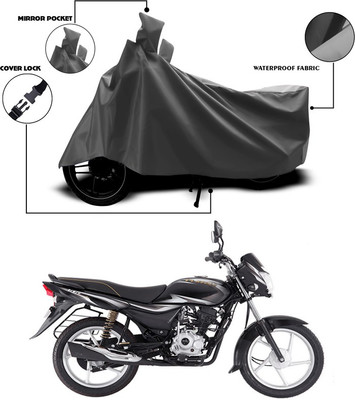 ANTHUB Waterproof Two Wheeler Cover for Bajaj(Platina, Grey)