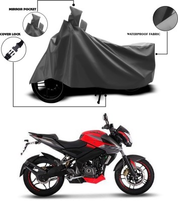 ANTHUB Waterproof Two Wheeler Cover for Bajaj(Pulsar 200 NS DTS-i, Grey)