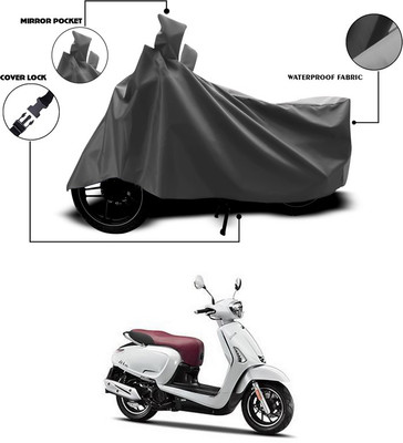 ANTHUB Waterproof Two Wheeler Cover for 22Motors(Flow, Grey)