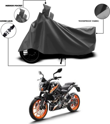 SEBONGO Waterproof Two Wheeler Cover for KTM(Duke 200, Grey)