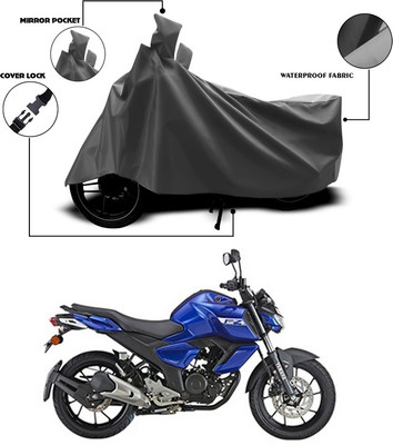 ANTHUB Waterproof Two Wheeler Cover for Yamaha(FZ S V3.0 FI, Grey)