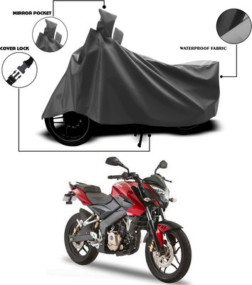 ANTHUB Waterproof Two Wheeler Cover for Bajaj(Pulsar 180 DTS-i, Grey)