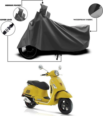 ANTHUB Waterproof Two Wheeler Cover for Vespa(Vespa, Grey)