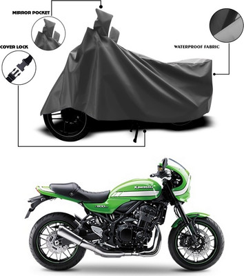 SEBONGO Waterproof Two Wheeler Cover for Kawasaki(Grey)