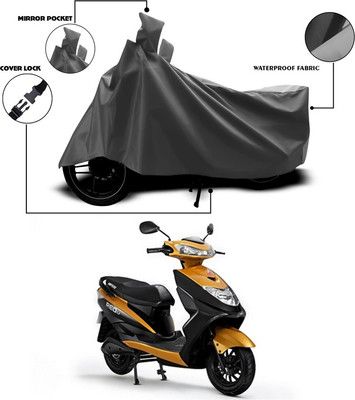 SEBONGO Waterproof Two Wheeler Cover for Ampere(Grey)