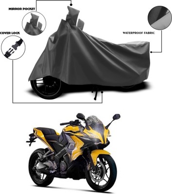 SEBONGO Waterproof Two Wheeler Cover for Bajaj(Pulsar, Grey)