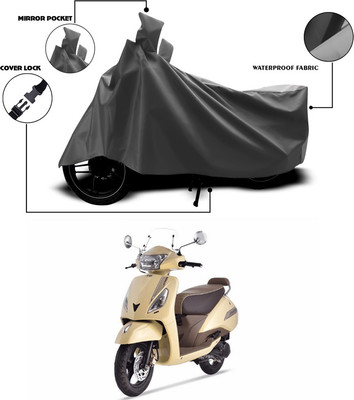 ANTHUB Waterproof Two Wheeler Cover for TVS(Jupiter classic, Grey)