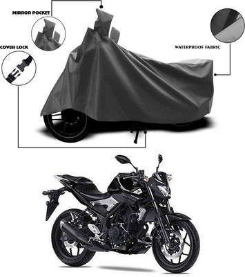 ANTHUB Waterproof Two Wheeler Cover for Universal For Bike(Grey, Grey)