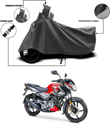 SEBONGO Waterproof Two Wheeler Cover for Bajaj(Pulsar 160 NS DTS-i, Grey)