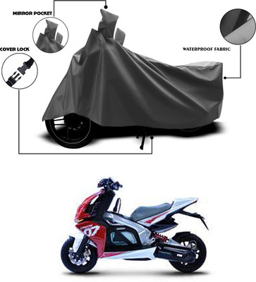 SEBONGO Waterproof Two Wheeler Cover for TVS(Grey)