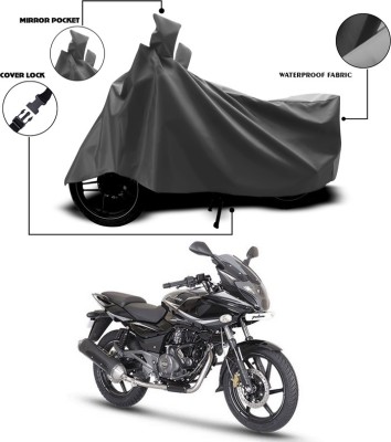 ANTHUB Waterproof Two Wheeler Cover for Bajaj(Pulsar 200 NS DTS-i, Grey)